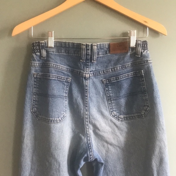 Vintage lee 90’s high rise elastic waist tapered mom jeans. Retro comfy size 8P - Picture 7 of 13